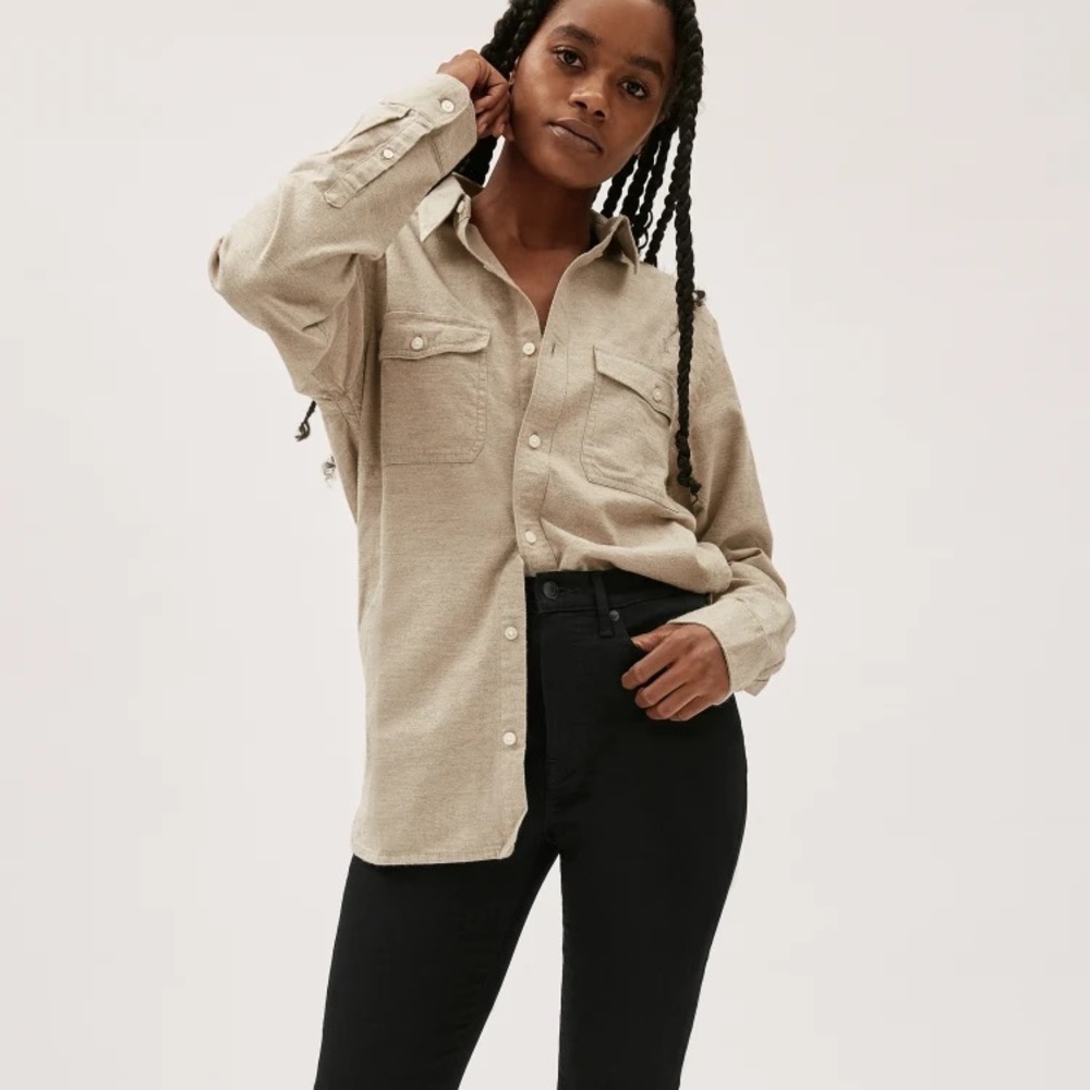 everlane black authentic stretch high rise skinny ankle 30